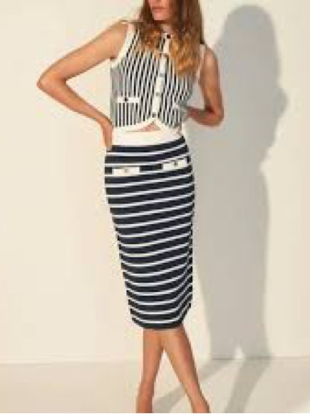 Veronica’s Beard knit midi skirt